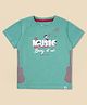 Nino Togs Cotton Half Sleeves Music Text Printed Tee - Pastel Green