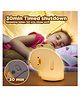 YAMAMA Cute Why Duck Pat Night Light Squishy Silicone LED Animal Night Warm Light Three Dimming Mode With Large Capacity Battery Timed - Multicolor