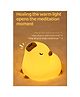 YAMAMA Cute Capybara Night Light Squishy Silicone LED Animal Night Warm Light Three Dimming Mode With Large Capacity Battery Timed - Multicolor