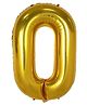 YAMAMA Party Balloon 24 Inch Number Zero Foil Balloon, Large Balloon for Birthday, Anniversary, Party & Event Decorations Air & Helium Compatible Reusable Shiny Finish  (Pack of 1  Color May Vary)