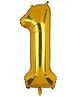 YAMAMA Party Balloon 24 Inch Number One Foil Balloon, Large Balloon for Birthday, Anniversary, Party & Event Decorations Air & Helium Compatible Reusable Shiny Finish  (Pack of 1  Color May Vary)