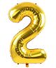 YAMAMA Party Balloon 24 Inch Number Two Foil Balloon, Large Balloon for Birthday, Anniversary, Party & Event Decorations Air & Helium Compatible Reusable Shiny Finish  (Pack of 1  Color May Vary)