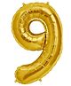 YAMAMA Party Balloon 24 Inch Number Nine Foil Balloon, Large Balloon for Birthday, Anniversary, Party & Event Decorations Air & Helium Compatible Reusable Shiny Finish  (Pack of 1  Color May Vary)