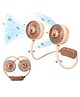 Yamama Hanging Neck Mini Fan  USB Rechargeable Portable Personal Fan with Dual Speed, Quiet Operation, and Pocket Size for Travel, Office & Outdoor Use  (Pack of 1 - Color & Design May Vary)