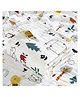 KASSY POP Kids Muslin Cotton Bath Towel, Blanket cum Swaddle, 105 X 105 cm, 1pc - Jungle Print
