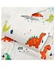 KASSY POP Kids Muslin Cotton Bath Towel, Blanket cum Swaddle, 105 X 105 cm, 1pc - Dino Print