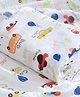 KASSY POP Kids Muslin Cotton Bath Towel, Blanket cum Swaddle, 105 X 105 cm, 1pc - Car Print