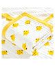 Kassy Pop Printed 6 Layer Bamboo Muslin Blanket Cum Swaddling Towel, (110cm x 110cm) - Yellow Duck Print