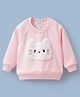 Mark & Mia Full Raglan Sleeves Sweatshirt With Kitty Patch - Pink