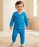 Babyoye Cotton Modal Super Soft Full Sleeves Dino Printed Thermal Wear Set - Blue