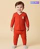 Babyoye Cotton Modal Super Soft Full Sleeves Thermal Inner Wear With Lion Print - Red