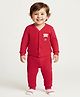 Babyoye Cotton Modal Super Soft Full Sleeves Thermal Inner Wear With Animal Print - Red