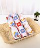 Babyhug Disney 100% Cotton Muslin Multipurpose Swaddle Wrap Winnie The Pooh Print| Breathable Hypoallergenic Fabric| Nursing Cover Stroller Cover Burp Cloth Pack of 3 - Multicolor