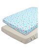 SOVANA 210TC Cotton Sateen Fitted Crib/Cotsheet Set of 2 - Popeye the Sailor + Grey