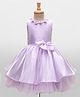 Bluebell Tissue Woven Sleeveless Party Dress With Floral Applique - Purple