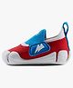 aretto Mesh Detailed & Colour Blocked With Velcro Expanding Shoes for growing Feet  - Red