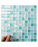 JAAMSO ROYALS 3D White & Green Mosaic Tile Backsplash Kitchen Tile Sticker