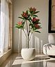Mason Home Artificial Frangipani Puce Plant  - 4.5 Feet