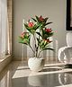 Mason Home Artificial Frangipani Puce Plant  - 3 Feet