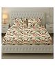 Filymore Mor Print Double Bed Sheet with 2 Pillow Covers 240 TC Soft Microfiber Double bedsheet for Queen/King Size Bed, Flat Bedsheet.