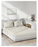 Trance Home Linen300TC Bamboo Fitted Single Size Bedsheet with 1 Pillow Cover - Pearl