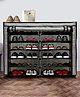 Urban Choice 12-Shelves Modular Metal Shoe Rack With Grey Cover - Perfect for Entryway & Closet Storage