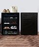 Urban Choice 4-Shelves Modular Metal Shoe Rack With Black Cover - Perfect for Entryway & Closet Storage