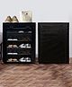 Urban Choice 5-Shelves Modular Metal Shoe Rack With Black Cover - Perfect for Entryway & Closet Storage