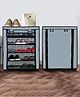 Urban Choice 5-Shelves Modular Metal Shoe Rack With Grey Cover - Perfect for Entryway & Closet Storage