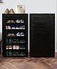 Urban Choice 6-Shelves Modular Metal Shoe Rack With Black Cover - Perfect for Entryway & Closet Storage