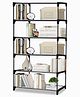 Urban Choice 6-Tier Open Metal Frame Shoe Rack - Black