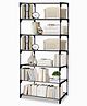 Urban Choice 7-Tier Open Metal Frame Shoe Rack - Black