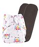 DOMENICO Washable Baby Diaper Premium Cloth Diaper Reusable, Adjustable Size, Waterproof, Pocket Cloth Diaper Nappie (1 Diaper and 2 Insert Pad)