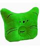 Domenico Baby Soft Neck Support Pillow for Head Shaping Shape Supporter Cat Face Pillow - Green