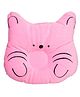 Domenico Baby Soft Neck Support Pillow for Head Shaping Shape Supporter Cat Face Pillow - Pink