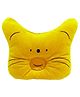 Domenico Baby Soft Neck Support Pillow for Head Shaping Shape Supporter Cat Face Pillow - Yellow