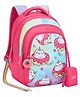 Genie Safari Caticorn 20 Litres School Backpack with Kitty Print Pink - Height 15 Inches