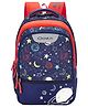 Genius Safari Supernova 27 Litres Kids Backpack with Space Print Navy Blue (Age - 6 to 9 Years) - Height 17 Inches