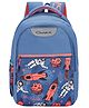 Genius Safari School Backpack with Astro Print 23 Litres Royal Blue (Age - 5 to 8 Years) - Height 15 Inches