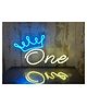 Décor Mantra One Crown Led Neon Light Is Perfect For 1st Birthday Decorations-Pack of 1-Blue