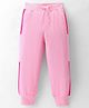 Mark & Mia Full Length Cut & Sew Fleece Lounge Pant with Tape Detailing - Pink