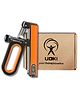 UDKI Blaze Orange Hand Grip Strengthener with Smart Timer & Counter, Adjustable Resistance 10-120kg, O-Shape