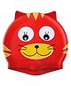 UDKI Cat Design Swimming Cap for Kids (Red)- 10