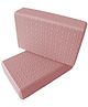 UDKI Dotted Texture Anti-Slip Yoga Block Set of 2, (Dusty Pink)