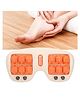 UDKI Foot Massager Roller - Orange, Dual Foot, Heel, Arch Massage Roller for Pain Relief, Tired Feet Stress Pressure Relaxation
