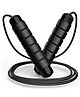 UDKI Adjustable Black Jump Rope with Ball Bearings
