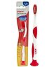 Pigeon Kids Toothbrush BPA Free with Suction Cup Stand - Red