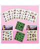 Birthday Popper Glow in the Dark Mermaid Tattoos for Girls as Birthday Return Gifts - Set of 10 - Waterproof & Non-Toxic - Kids Neon Magical Party Temporary Tattoo Stickers