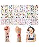 Birthday Popper Temporary Tattoos for Kids as Birthday Return Gifts - Pack of 30 Sheets - Over 300 Fun Designs  Mermaid, Unicorn & Cosmic Combo Assorted Themes - Creative Gift for Children