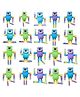 Birthday Popper Transformable Teddy Rolling Toy as Birthday Return Gifts for Kids -Set of 20- Fun Pop Robot Play for Stress Relief, Party Bag Fillers Hand Finger Sensory Robot Toy for Children, Adults
